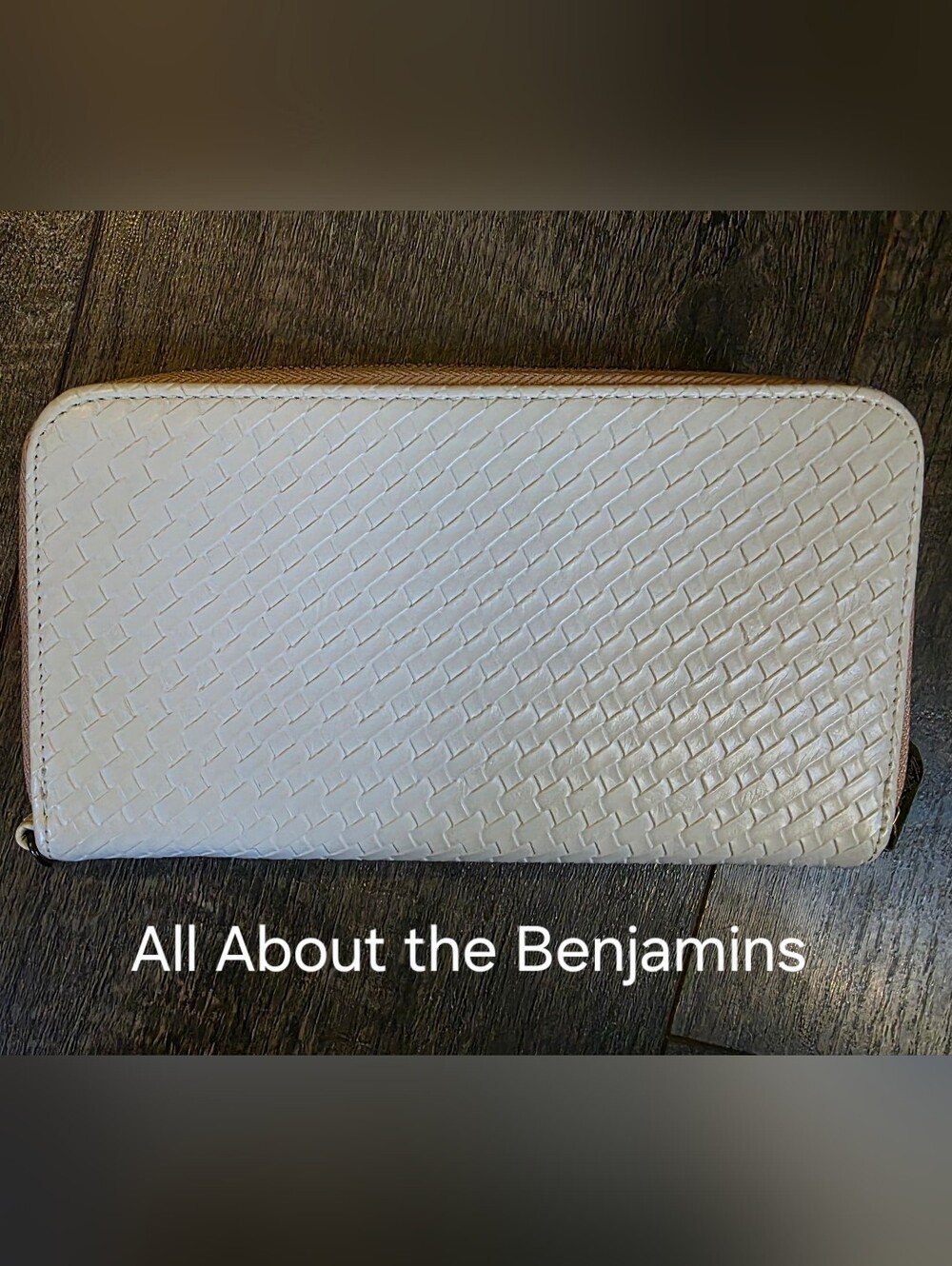 Slightly used All About the Benjamins wallet